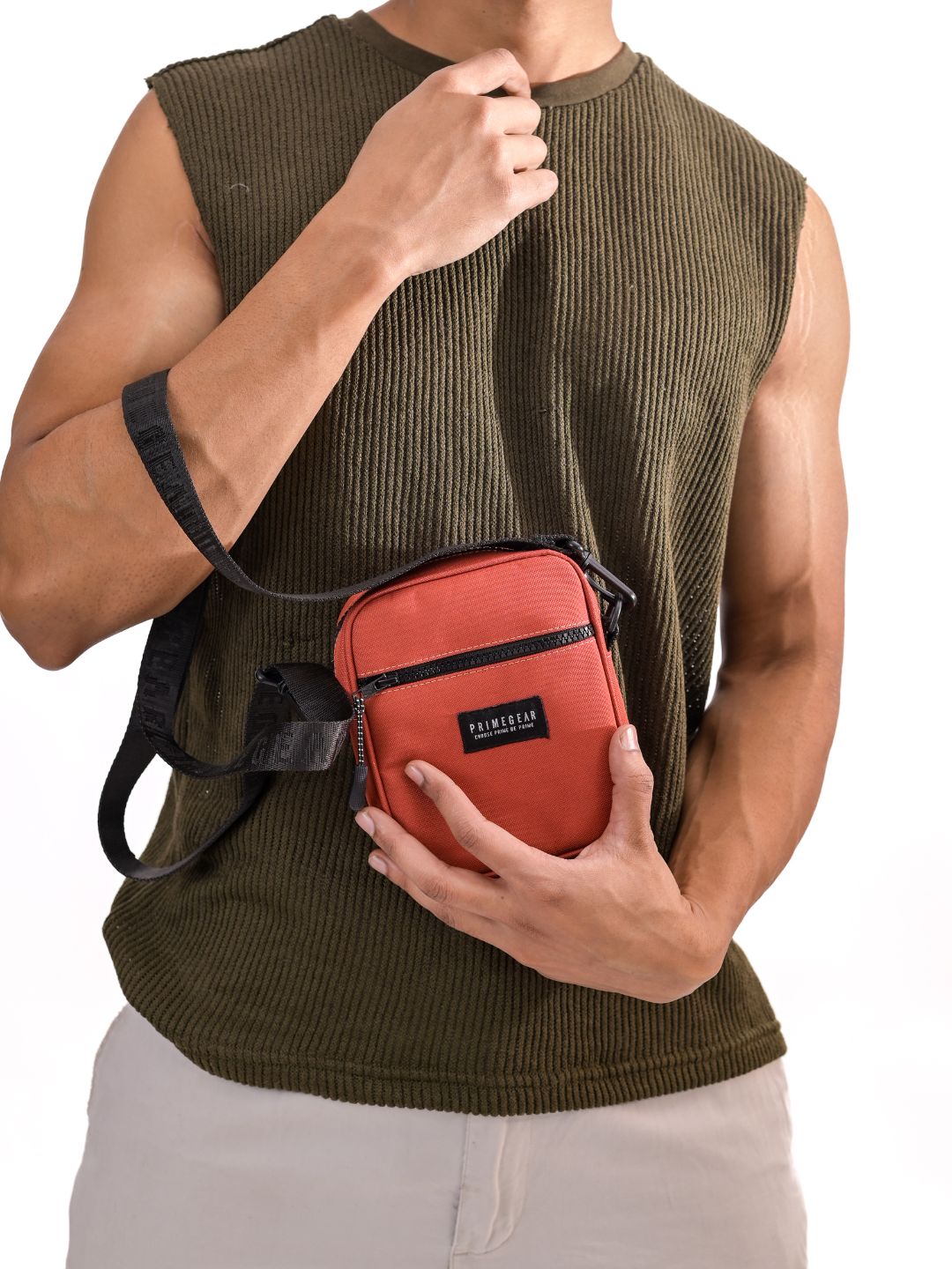 Burnt Orange Bold Mini Premium Sling Bag