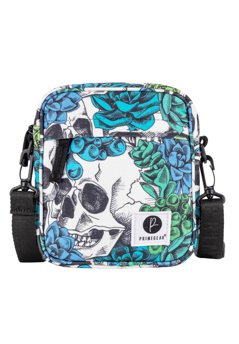 Floral Skull Shoulder Bag