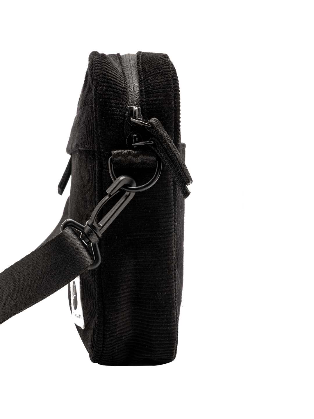 Black Corduroy Shoulder Bag