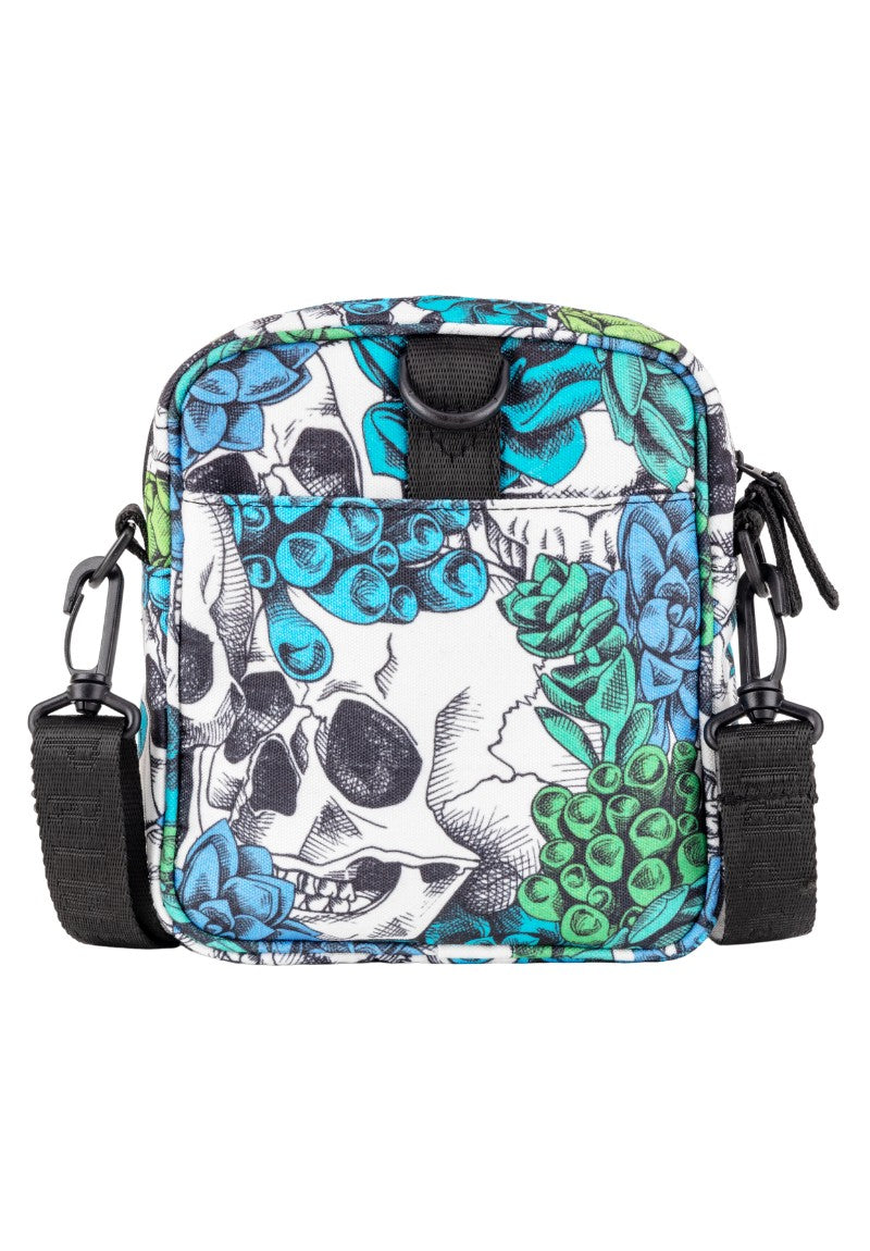Floral Skull Shoulder Bag