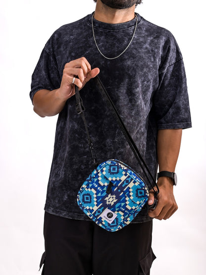 Blue Aztec Shoulder Premium Lightweight Bag