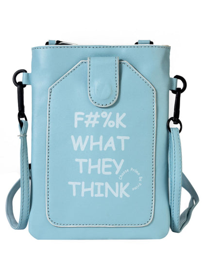 FWTT Powder Blue & White Premium Sling Bag
