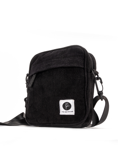 Black Corduroy Shoulder Bag
