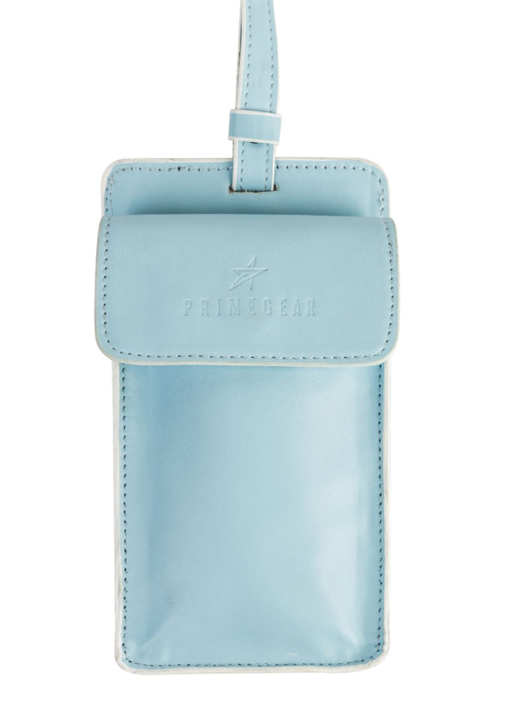 Powder Blue & White Classic Phone Sling