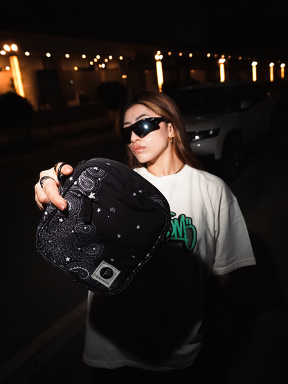 Black Bandana Cross Body Bag