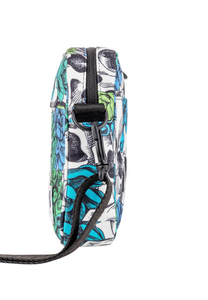 Floral Skull Shoulder Bag